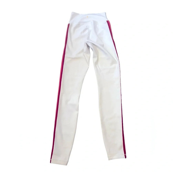 XS spiritual gangster leggings white 7/8 rainbow stripe in excellent condition - Picture 6 of 7